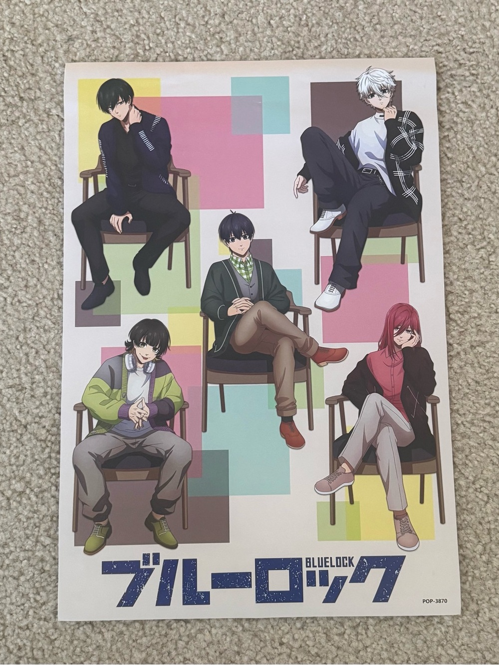 Anime blue lock collectible poster